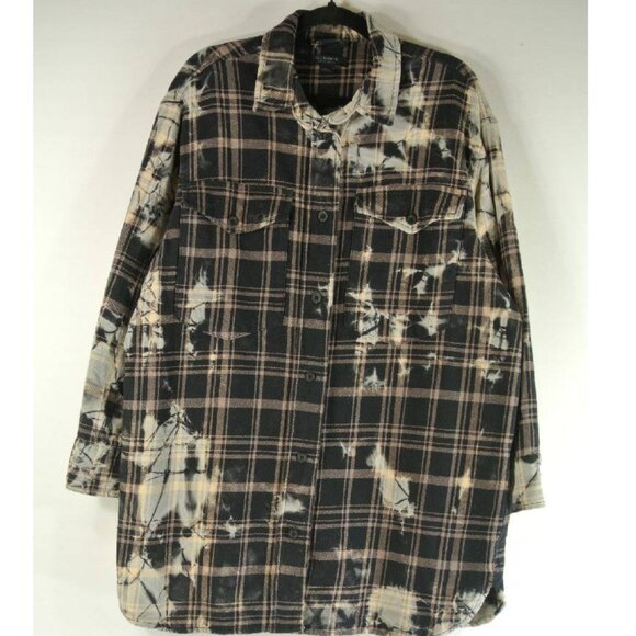 NEW ALLSAINTS Lily Cotton Check Shacket Dress SIZE UK12/US8#2491* - Picture 7 of 12